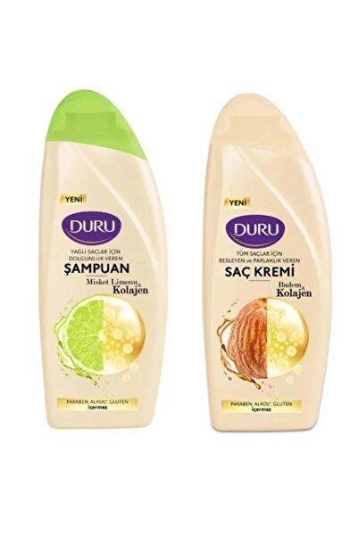 Duru 500 Ml Lime and Collagen Oil Hair Shampoo and Conditioner