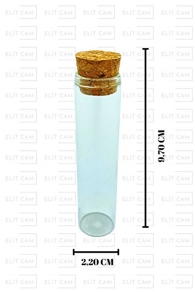 Elitcam 20 CC MANTAR TIPALI DİBİ DÜZ CAM ŞİŞE HEDİYELİK