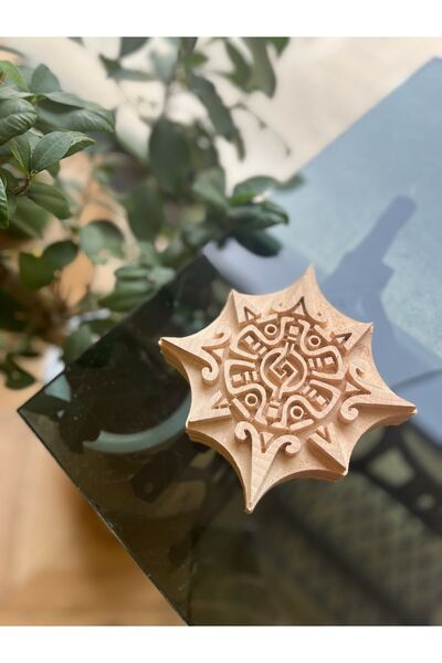 Hayat Ağacı Atölyesi Pagan Sun Wood Stamping Die / Textile Stamping Die