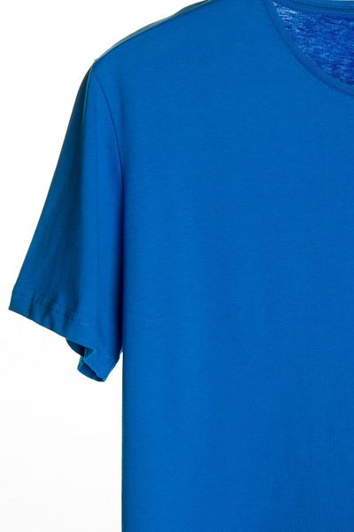 Pasage Μπλουζάκι Unisex Blue Crew Neck Basic Oversize