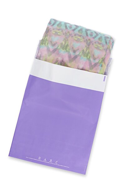 House Of Pack Kargo Poşeti Renkli - 35x45 Cm - Lila - 50 Adet ' Hello I'm Yours ' Baskılı