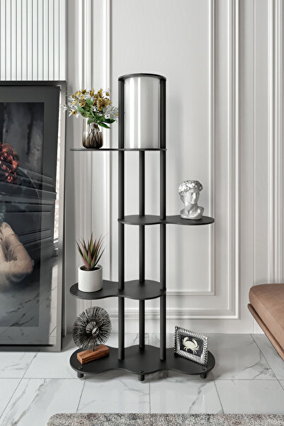 messer YENİ TRAVERS RAFLI LAMBADER SİYAH