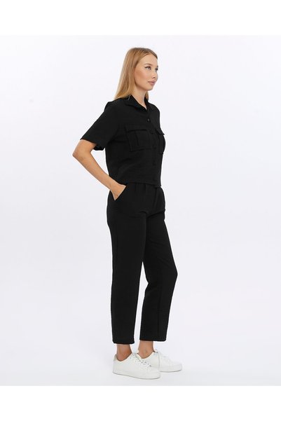 İkmal Linen Shirt, Jacket, and Trousers Women's Suit