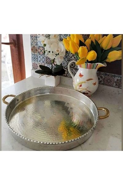 Gulaysenindunyasimardin Copper Handle Oven Tray 40cm 1800gr Weight