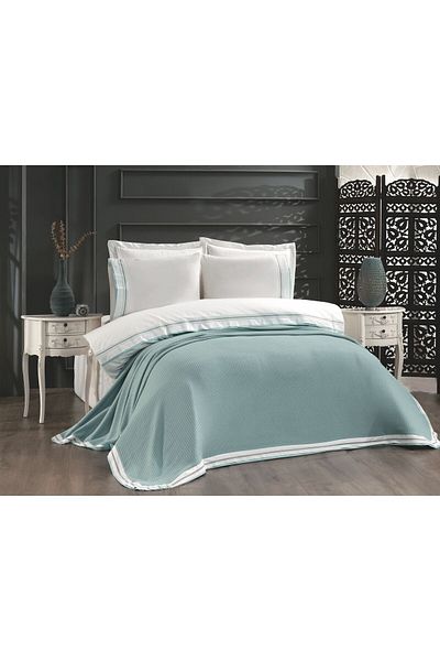 Royal Home طقم لحاف العروسة آريس بايك 7 قطع تركواز