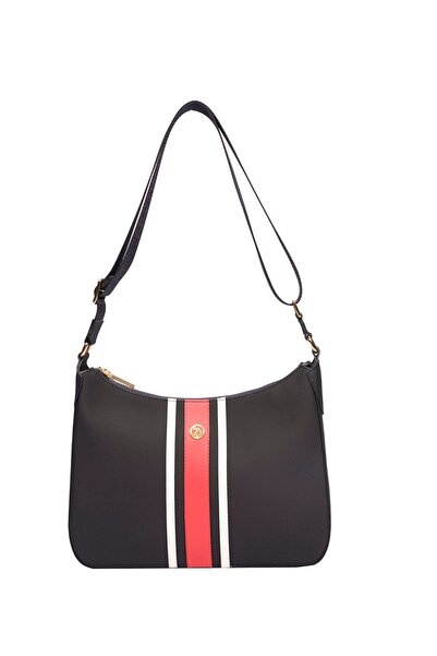 U.S. Polo Assn. Lacıvert-Kırmızı-Beyaz Kadın Postacı Çantası Us24272