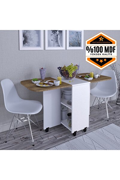 rafineritasarım Açılır Kapanır Yemek Masası Mdf
