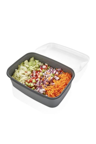 VİP AHMET Grater Storage Container 4500 ml Gray