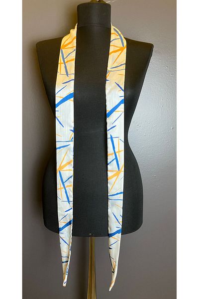 Gönülden Tasarım Eșarfă de damă cu model dungi colorate - 155x5 cm, cravată
