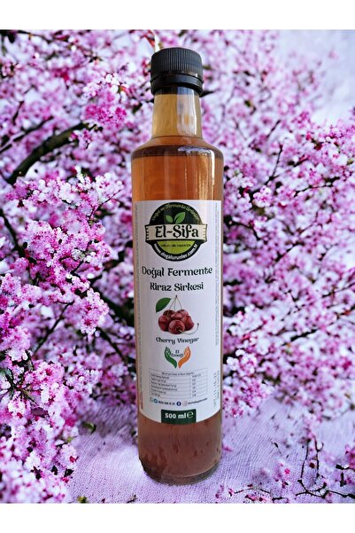 100% Doğal Fermente Kiraz Sirkesi 500ml Cam Şişe