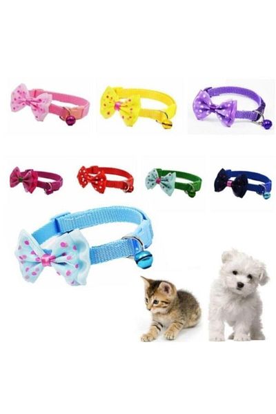 CMT 2022 New Year's Occasions - Bow Tie Design Cat Dog Collar -™ White Horse®