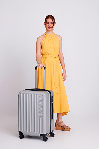 Coral High Abs Gümüş Orta Boy Valiz 16432