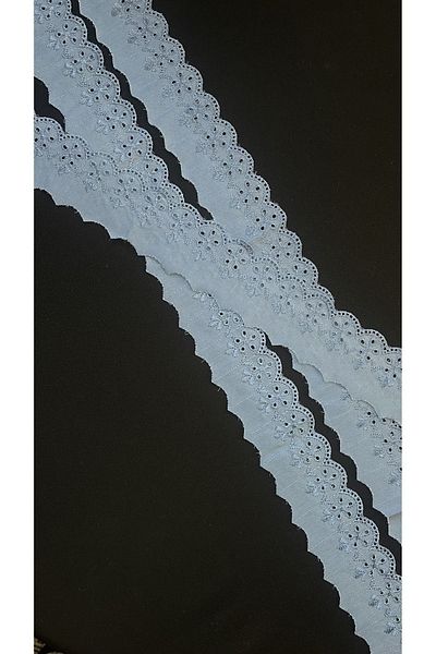 Ozpas Scallop Sky Blue Edge Strip - 5.5cm Width 8.8m