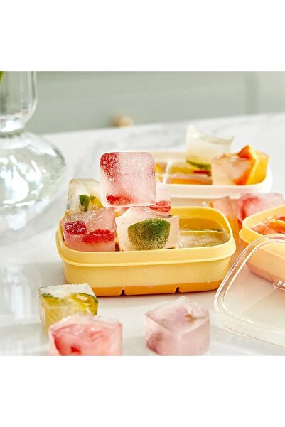 Tinsmith 1 ADET 6 Bölmeli küçük Boy Silikon Buz Kalıbı  6'lı Silikon Kare Buz...