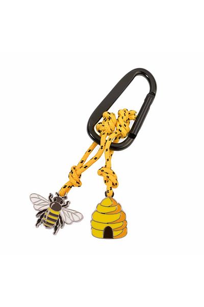 Troika Bee & Beehive Keychain with Hook