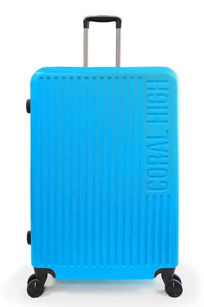 Coral High ABS Mavi Büyük Boy Valiz 16428