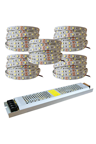 AmberLED 4040 Yeni Nesil Şerit Led 25 Metre Günışığı 30 Amper 360 Watt Led Trafo