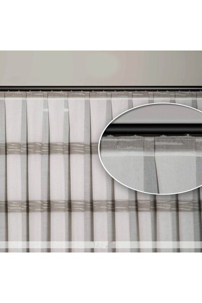 PerdejimShop Krem Dekoratif Perde Kornişi - Alüminyum Dekoratif Ray Korneş 30...