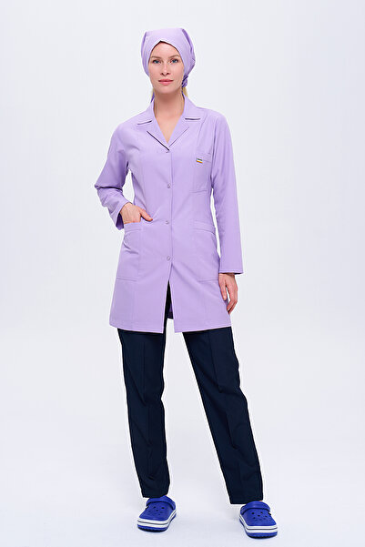 ZENAPRON Kadın Personel Önlüğü ve Pantolon + Boneli - 3 lü Set