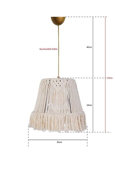 Hmydesign Tresse Corde Handmade Cream Chandelier Hnmd-42
