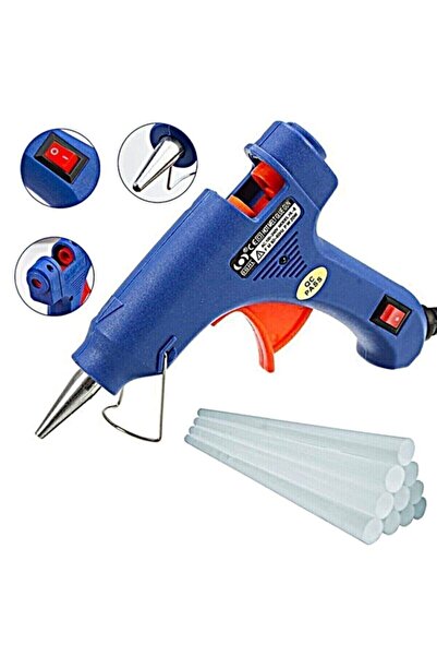 MOONSHOP 100watt Sıcak Silikon Tabancası + 10 Adet Çubuk Slikon