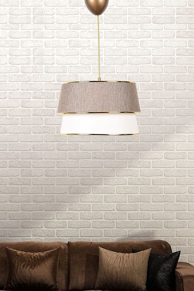 Hmydesign Genial Single Pendant Lamp Wicker Cream Mdrn-45