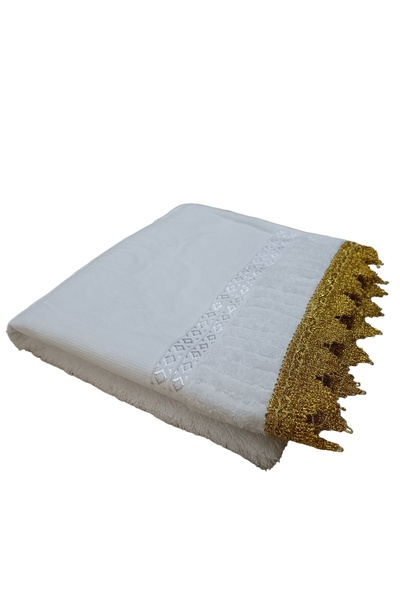 Yiğit Simli İp Saçaklı %100 Pamuk El Yüz Havlusu