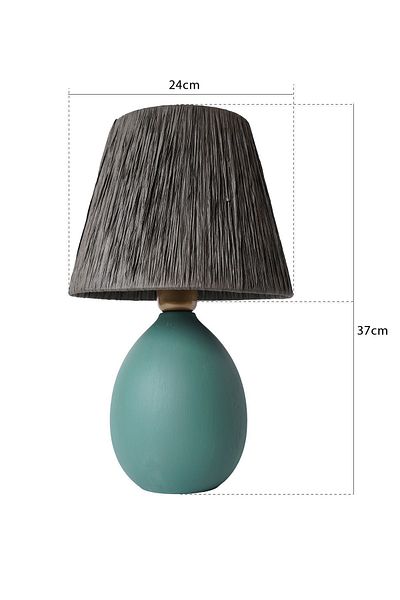 Hmydesign Ceramic Rond Handmade Lampshade - Water Green and Gray