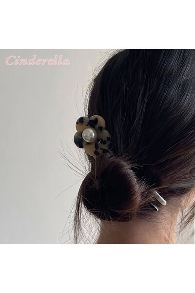 Cinderella Francia - Agrafă de lux pentru coc de lux, realizată manual, cu mo...