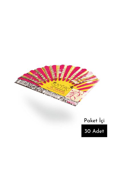 Antaç Yellow Wire Buckle Fan No:5 - 24 Pieces Quality Paravana