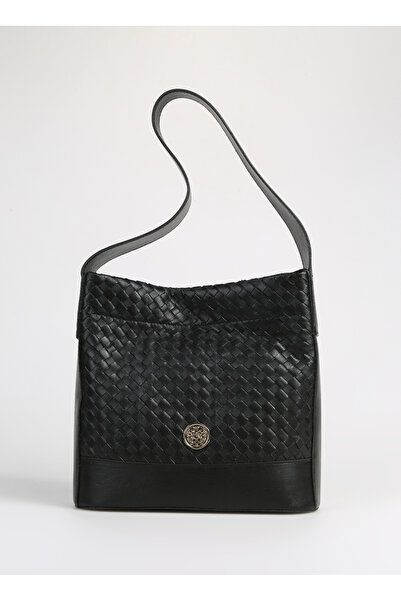 Vince Camuto Siyah Kadın   Deri Omuz Çantası BRAID-BRIANA