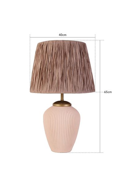 Hmydesign Ceramic Moletage Lampshade - Powder Brown, Handmade