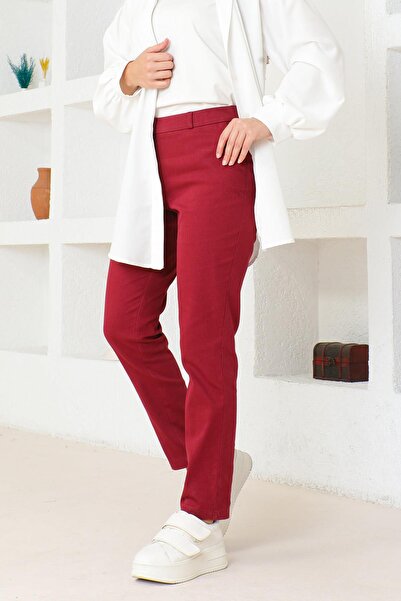 Modamihram Červené úzké kalhoty - 6108