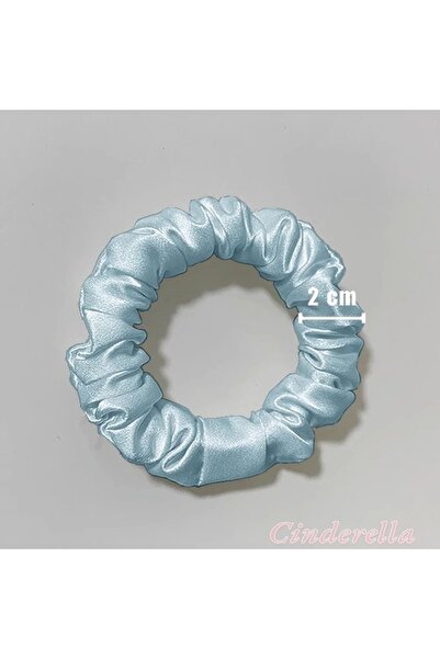 thenile Scrunchie نسائي من الحرير الرمادي المنك - التوت النقي 100%، إبزيم مرن...