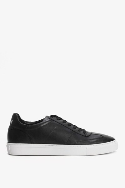 Lufian Hakiki Deri Günlük Erkek Sneaker Siyah Ayakkabı