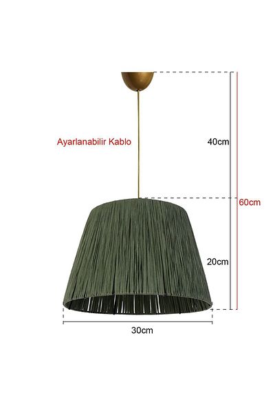 Hmydesign Gaufres Pendant Lamp Chandelier Khaki Green