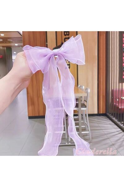 Cinderella Alice Long Tulle Bow Cataramă Culoare Liliac - Noul Sezon Femei Bo...