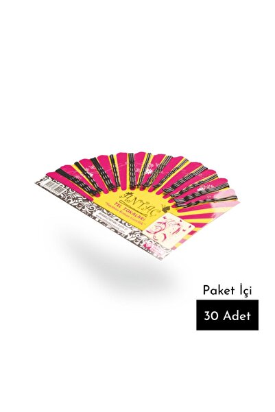 Antaç مروحة بإبزيم سلكي أسود مقاس 5 سم 24 قطعة - مظلة صلبة ومفيدة