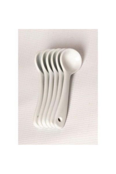 Kosova GSA-27 - 10.5 cm Wide 6-Piece Porcelain Spoon Set