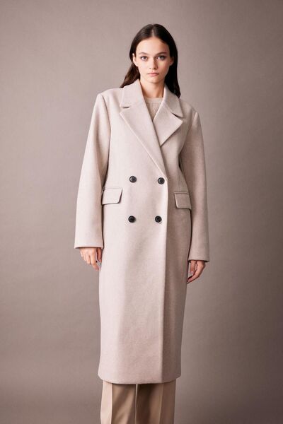 DeFacto A0908ax23wn - Stamp Coat Regular Fit