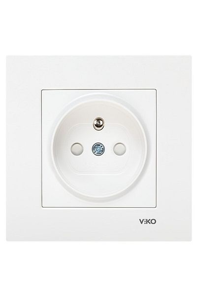 VİKO White Viko Karre - مقبس مؤرض بإطار