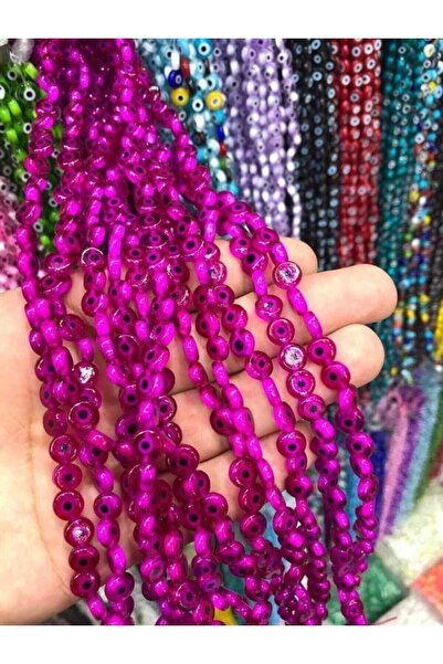 ella'nın çarşısı Șirag plat de mărgele de bijuterii din sticlă cu motiv Nazar...