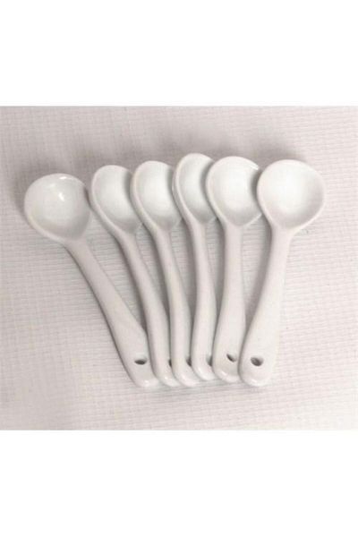 Kosova GSA-27 - 10.5 cm Wide 6-Piece Porcelain Spoon Set