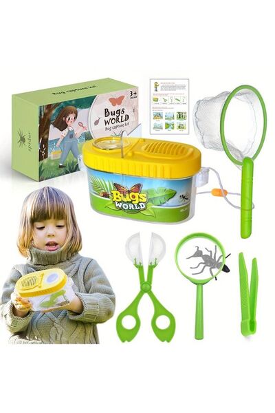 SYNOPE Çocuklar Için Böcek Yakalama Kiti Macera Kamp Kaşiflik Kiti Böcek Yaka...