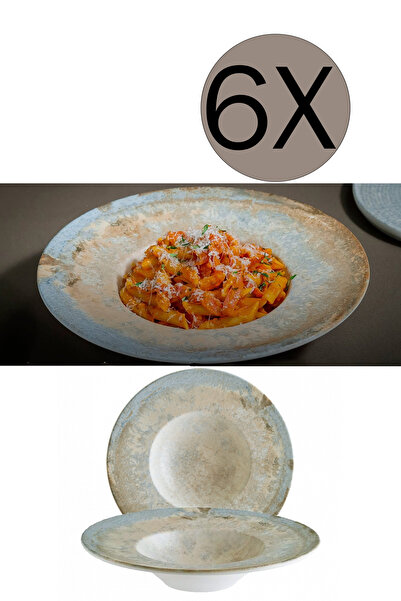 Bonna Porselen Luz Banquet Çukur Tabak 28 cm 400 cc 6'lı Takım S-MT-LUZBNC28CK