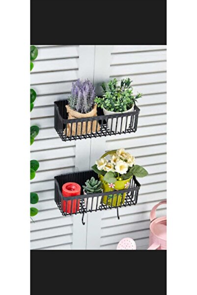 NEKA HOME منظم أرفف بلاستيك 2 قطعة - لاصق