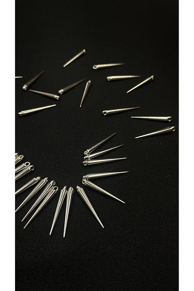 Ozpas 3.5cm Metal Appearance Pendant Needle Accessory - 100pcs