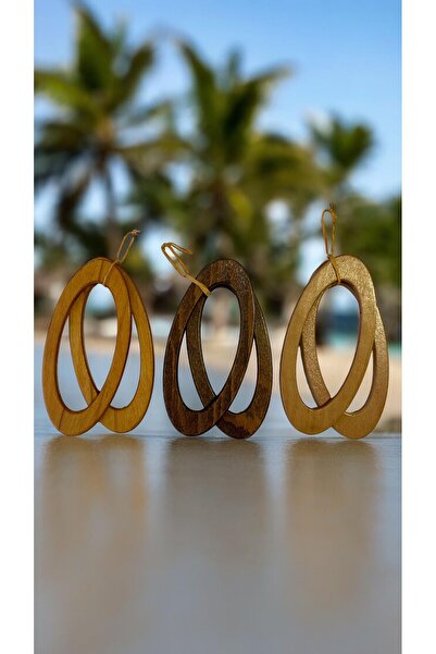 GÜVENDİ TUHAFİYE Çanta sapı Oval Ahşap