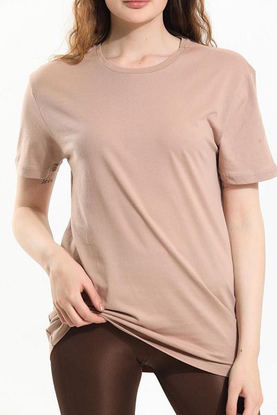 Domoda Βιζόν, Oversize Fit Βαμβακερό κοντό μανίκι Basic Unisex γυναικείο ανδρικό μπλουζάκι