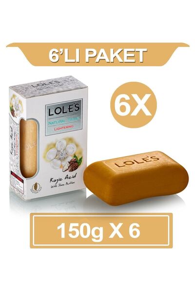 Lole's Lüks Bitkisel Kojik Asit Sabunu 6x150 gr